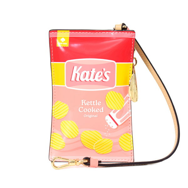 ケイトスペード コインケース katespade ポテトチップス パテント レザー スナック タイム プリント カ..