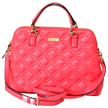 ケイトスペード バッグ katespade レザー キルティング チェーン ドームド サッチェル 2Way ショルダー バッグ コーラルピンク 2653【ブランド 新品 送料無料 誕生日 プレゼント 正規 人気 レディース 安心 保証 ギフト 10倍 OUTLET 包装 即日発送 代引無料 】