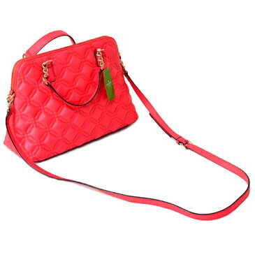 ケイトスペード バッグ katespade レザー キルティング チェーン ドームド サッチェル 2Way ショルダー バッグ コーラルピンク 2653【ブランド 新品 送料無料 誕生日 プレゼント 正規 人気 レディース 安心 保証 ギフト 10倍 OUTLET 包装 即日発送 代引無料 】