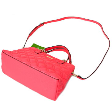 ケイトスペード バッグ katespade レザー キルティング チェーン ドームド サッチェル 2Way ショルダー バッグ コーラルピンク 2653【ブランド 新品 送料無料 誕生日 プレゼント 正規 人気 レディース 安心 保証 ギフト 10倍 OUTLET 包装 即日発送 代引無料 】