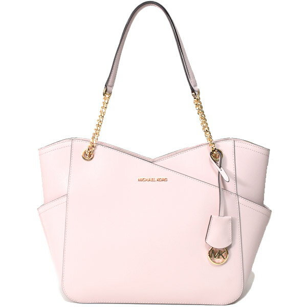 マイケルコース バッグ MICHAEL KORS サフィアーノレザー ジェット セット トラベル ロゴ ラージ X チェーン ショルダー トートバッグ パウダーブラッシュ 35F1GTVT3L 【ブランド 新品 送料無料 誕生日 記念日 正規 人気 安心 OUTLET 包装 即日発送 】