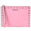 マイケルコース バッグ MICHAEL KORS サフィアーノレザー ジェット セット トラベル スタッズ リストレット XL ジップ ポーチ クラッチバッグ ...