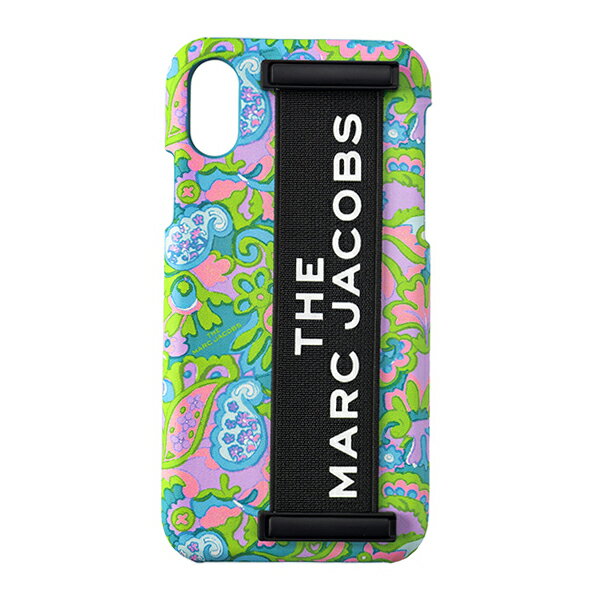 マークジェイコブス 小物 MARC JACOBS ポリカーボネート エラスティック ハンド ヘルド スタンド付 iPhoneX/XS (iPhone10/10s) 専用 スマホ ケース カバー ピンクマルチ M0015903【ブランド 新品 送料無料 誕生日 記念日 お祝い 正規 人気 安心 保証 ギフト 10倍】