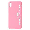 マーク ジェイコブス スマホケース レディース マークジェイコブス 小物 MARC JACOBS シリコン ロゴ iPhoneXS MAX（iPhone10s MAX）専用 スマホ ケース カバー カップケーキピンク M0015930【ブランド 新品 送料無料 誕生日 記念日 お祝い 正規 人気 レディース 安心 保証 ギフト 10倍】