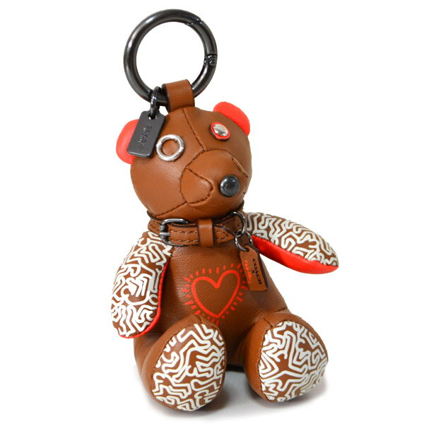 コーチ キーホルダー COACH キースへリング コラボ レザー テディ ベア キーリング キーホルダー サドル 20138【ブランド 新品 送料無料 誕生日 プレゼント 正規 人気 レディース 安心 保証 ギフト 10倍 OUTLET 包装 即日発送】のサムネイル