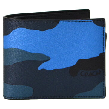 コーチ メンズ 財布 COACH コーティングキャンパス レザー カモフラージュ 迷彩 スリム メンズ 二つ折り財布 ダスクマルチ 32438【ブランド 新品 送料無料 誕生日 プレゼント 正規 人気 レディース 安心 保証 ギフト OUTLET 包装 即日発送 代引無料 】