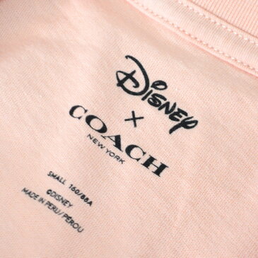 コーチ 小物 COACH ディズニー ミニーマウス コラボ Tシャツ S ローズピンク 29070【ブランド 新品 送料無料 誕生日 プレゼント 正規 人気 レディース 安心 保証 ギフト 10倍 OUTLET 包装 即日発送 代引無料 】