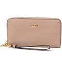 コーチ 長財布 COACH クロスグレインレザー ロゴ リストレット ロング ジップ アラウンド 長財布 トープ C3441【新品 送料無料 誕生日 正規 人気 安心 保証 ギフト 10倍 OUTLET 包装 即日発送 代引無料 】