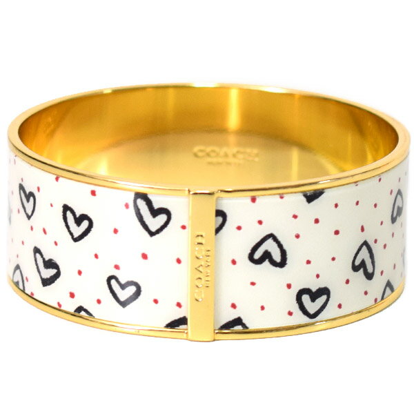 コーチ ジュエリー COACH ゴールドプレーテッドブラス クレヨン ハート バングル ブレスレット チャークマルチ 91412【ブランド 新品 送料無料 誕生...