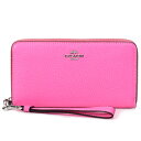 コーチ 長財布 COACH ぺブルレザー ロゴ リストレット ロング ジップ アラウンド 長財布 ペチュニア C4451【新品 送料無料 誕生日 正規 人気 安心 保証 ギフト 10倍 OUTLET 包装 即日発送 】(4)