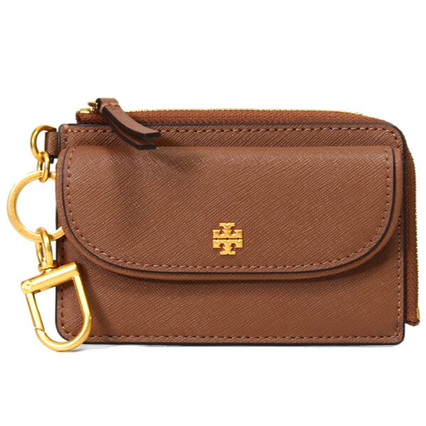 トリーバーチ キーケース レディース トリーバーチ コインケース TORY BURCH レザー エマーソン ロゴ コイン カード ポーチ キーフォブ ジップ 小銭入れ ムース 144673【ブランド 新品 送料無料 誕生日 記念日 お祝い 正規 人気 安心 保証 ギフト 10倍 OUTLET アウトレット プレゼント レディース】