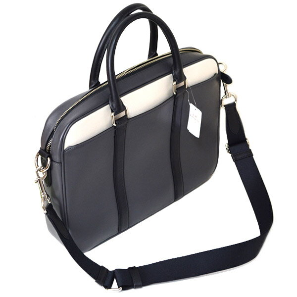 コーチ メンズバッグ COACH メンズ レザー カラーブロック ジップ ビジネス ブリーフバッグ グラファイト×ブラック×チャーク 56018 【ブランド 新品 送料無料 誕生日 プレゼント 正規 人気 レディース 安心 保証 ギフト 10倍 】