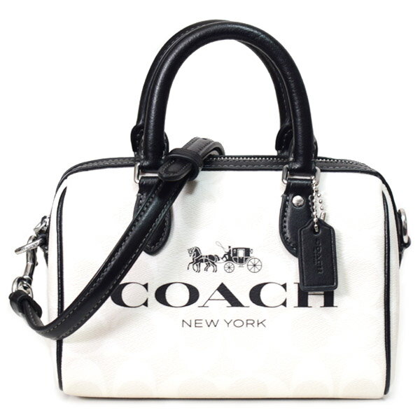 ボストンバッグ コーチ バッグ COACH コーティングキャンバス レザー シグネチャー ミニ ローワン ロゴ サッチェル 2WAY ボストンバッグ チャークマルチ CO959【新品 送料無料 正規 人気 安心 保証】