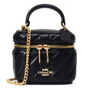 コーチ バッグ COACH レザー キルティング アヴァ ロゴ スクエア ボックス チェーン クロスボディ 2WAY 斜め掛け ショルダー ハンドバッグ ブラック CY730【新品 送料無料 正規 安心 保証 包装 即日発送】(4)