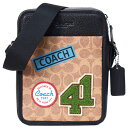 コーチ メンズ バッグ COACH コーティングキャンバス レザー シグネチャー ワッペン パッチ ロゴ サリバン クロスボディー 斜め掛け ショルダーバッグ ...