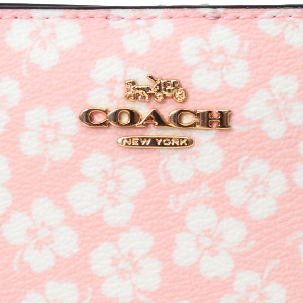 コーチ 財布 COACH レザー フローラル 花柄 スナップ ウォレット 二つ折り 財布 ピンクマルチカラー CA782【新品 送料無料 正規 人気 安心 保証 10倍 OUTLET 即日発送】