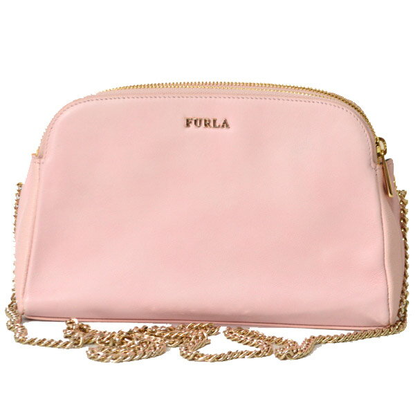 フルラ バッグ FURLA カプリッチョ レザー チェーン クロスボディー 斜めがけ ショルダー バッグ ペールピンク 821836【ブランド 新品 送料無料 誕生日 記念日 お祝い プレゼント 正規 人気 レディース 安心 保証 包装 即日発送 代引無料 】