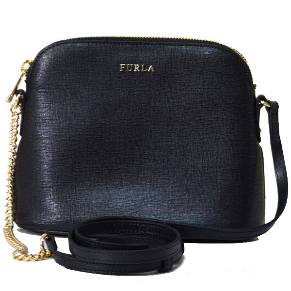 フルラ バッグ FURLA コーティング レザー チェーン ミニ クロスボディー 斜めがけ ショルダー バッグ ブラック 860686【ブランド 新品 送料無料 誕生日 記念日 お祝い プレゼント 正規 人気 レディース 安心 保証 包装 即日発送 代引無料 】のサムネイル