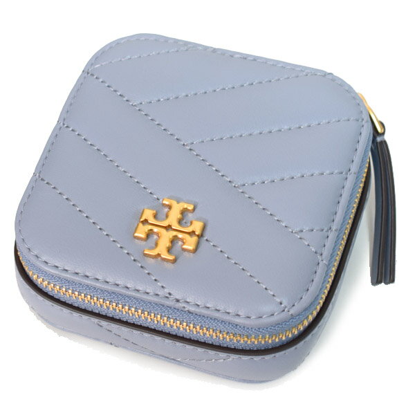 トリーバーチ ジュエリーケース TORY BURCH レザー キラ シェブロン キルティング 小物入れ トラベルケース ジュエリーボックス クラウドブルー 80570【ブランド 新品 送料無料 誕生日 記念日 正規 人気 安心 保証 ギフト 10倍 OUTLET 包装 即日発送 代引無料】のサムネイル
