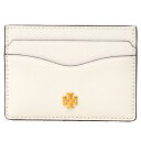 トリーバーチ カードケース TORY BURCH レザー エマーソン スリム 小物 定期入れ ニューアイボリー 136101【ブランド 新品 送料無料 誕生日 記念日 お祝い プレゼント 正規 人気 レディース 安心 保証 ギフト 10倍 OUTLET アウトレット】