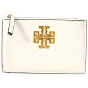 トリーバーチ トリーバーチ カードケース TORY BURCH レザー ブリテン ロゴ ジップ 小物 定期入れ 小銭入れ コインケース ニューアイボリー 78566【ブランド 新品 送料無料 誕生日 記念日 お祝い 正規 人気 安心 保証 ギフト 10倍 OUTLET アウトレット プレゼント】