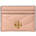 トリーバーチ カードケース TORY BURCH レザー キラ シェブロン ロゴ キルティング カードケース 名刺入れ 定期入れ パスケース デヴォンサンド 90345【ブランド 新品 送料無料 正規 人気 安心 保証 10倍 OUTLET アウトレット 誕生日 ギフト プレゼント レディース】