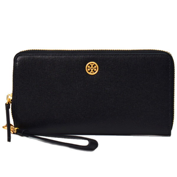 トリーバーチ 革財布 レディース トリーバーチ 長財布 TORY BURCH レザー ロビンソン ジップ コンチネンタル リストレット アラウンド 長財布 ブラック 84066【ブランド 新品 送料無料 プレゼント 正規 人気 安心 保証 即日出荷 アウトレット ギフト】