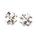 トリーバーチ ピアス TORY BURCH ラージ ロゴ スタッド イヤリング 巾着付き ピアス シルバー 143362【ブランド 新品 送料無料 誕生日 記念日 お祝い プレゼント 正規 人気 レディース 安心 保証 ギフト 10倍 OUTLET アウトレット レディース】(4)