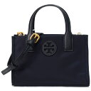 トリーバーチ 革バッグ レディース トリーバーチ バッグ TORY BURCH ナイロン レザー エラ ロゴ ミニ トート 2way クロスボディ 斜め掛け ショルダー ブラック 146437【ブランド 新品 送料無料 正規 人気 安心 保証 即日発送 ギフト プレゼント 誕生日 アウトレット レディース】