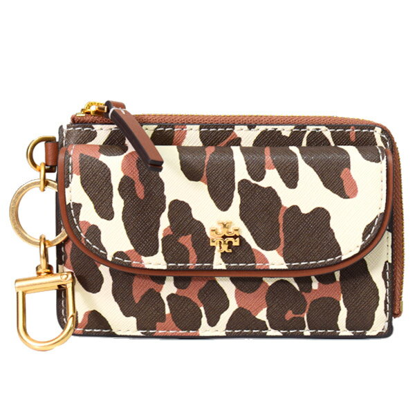 トリーバーチ コインケース TORY BURCH レザー ヒョウ柄 レオパード エマーソン ロゴ コイン カード ポーチ キーフォブ ジップ 小銭入れ ベージュリバレオパード 149915【ブランド 新品 送料無料 誕生日 記念日 お祝い 正規 人気 安心 保証 ギフト 10倍 】のサムネイル