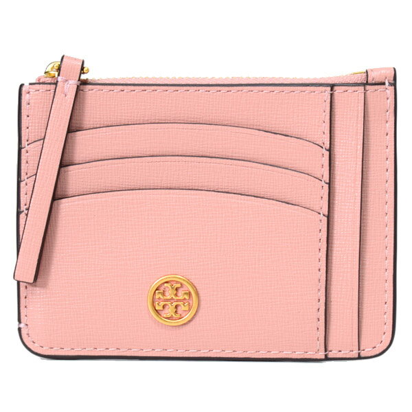 トリーバーチ カードケース TORY BURCH レザー ロビンソン トップ ジップ コインケース 定期入れ カードケース ピンクムーン 84071【ブランド 新品 送料無料 誕生日 記念日 お祝い プレゼント 正規 人気 レディース 安心 保証 ギフト 10倍 OUTLET 包装 即日発送 】