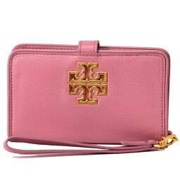 トリーバーチ 革財布 レディース トリーバーチ 財布 TORY BURCH レザー フォン ウォレット リストレット iPhone スマホ 財布 ピンク 39062【ブランド 新品 送料無料 誕生日 記念日 お祝い プレゼント 正規 人気 レディース 安心 保証 包装 即日発送 代引無料 】