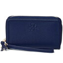 トリーバーチ 革財布 レディース トリーバーチ 財布 TORY BURCH レザー ロゴ 刺繍 フォン ウォレット リストレット iPhone スマホ ジップ アラウンド 財布 ロイヤルネイビー 55379【ブランド 新品 送料無料 誕生日 記念日 お祝い プレゼント 正規 人気 レディース 安心 保証 包装 即日発送 代引無料】