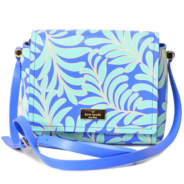 ケイトスペード バッグ katespade レザー 斜め掛け クロスボディ ショルダー バッグ ブルーマルチ【訳あり】4327【ブランド 新品 送料無料 誕生日 プレゼント 正規 人気 レディース 安心 保証 ギフト 10倍 OUTLET 包装 即日発送】
