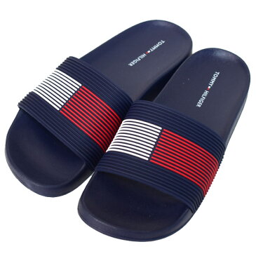 トミーヒルフィガー 靴 TOMMY HILFIGER ラバー ロゴ シャワー サンダル シューズ ダークブルー 6M 日本未発売モデル TWDAILY-X【ブランド 新品 送料無料 誕生日 記念日 お祝い プレゼント 正規 人気 安心 保証 ギフト 10倍 OUTLET 包装 即日発送 代引無料 】