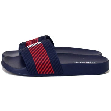 トミーヒルフィガー 靴 TOMMY HILFIGER ラバー ロゴ シャワー サンダル シューズ ダークブルー 6M 日本未発売モデル TWDAILY-X【ブランド 新品 送料無料 誕生日 記念日 お祝い プレゼント 正規 人気 安心 保証 ギフト 10倍 OUTLET 包装 即日発送 代引無料 】