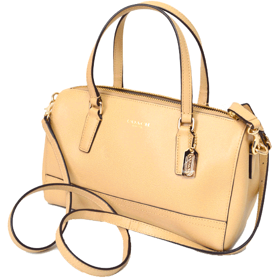 コーチ バッグ COACH サフィアーノ レザー ミニ サッチェル ハンドバッグ ベージュ 4939 ...