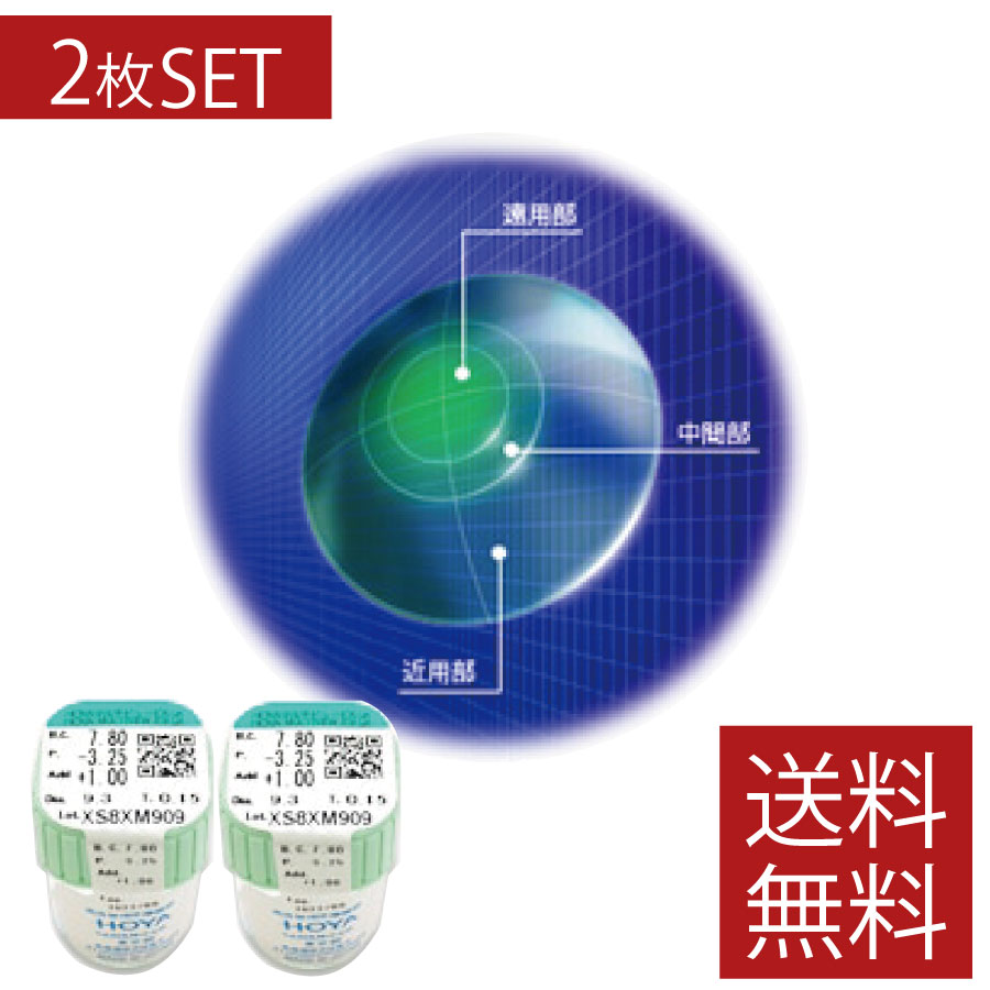 コンタクト HOYA マルチビューEXライト(L) ×2枚国内正規品 ハード 酸素 遠近両用 ホヤ