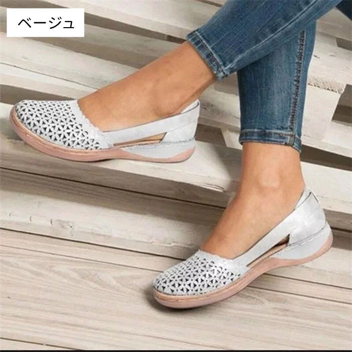 サンダル レディース フラットサンダル つま先あり サンダル ローヒール シンプル ...