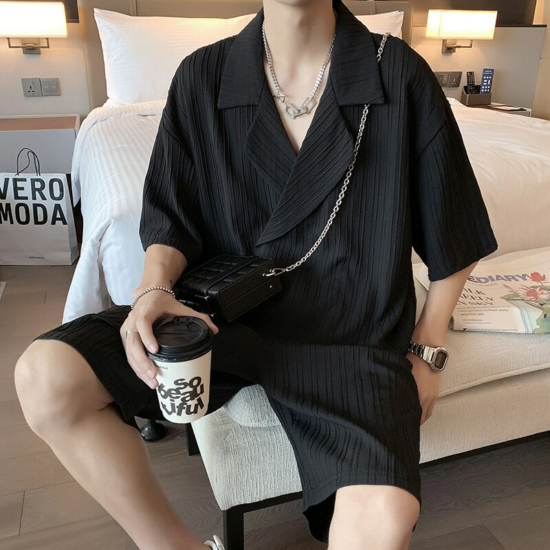 上下セット セットアップ Tシャツ ハーフパンツ 半袖 メンズ 夏 ルームウェア 部屋着 ゆったり 快適 無地 薄手 夏用 サマー おしゃれ メンズパジャマ 父の日