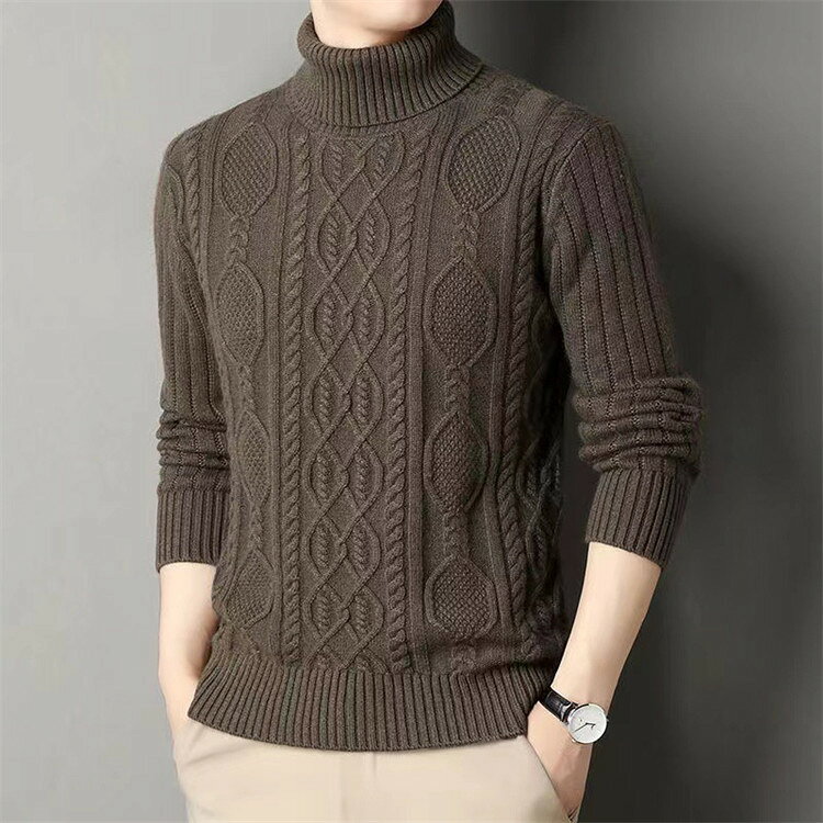 ニットセーター メンズ ハイネック 長袖 大きいサイズ トップス シャツ 厚手 インナー 暖かい 大人 カジュアル セーター 無地 キレイめ オシャレ 通勤 ビジネス 普段着 紳士 秋冬 新作 20代 30代 40代 ギフト 贈り物