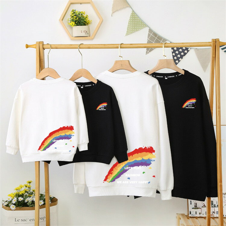 親子 ペアルック 赤ちゃん トレーナー 親子 ペアルック 綿 親子ペアルック 秋 冬 トップス ゆったり マ..