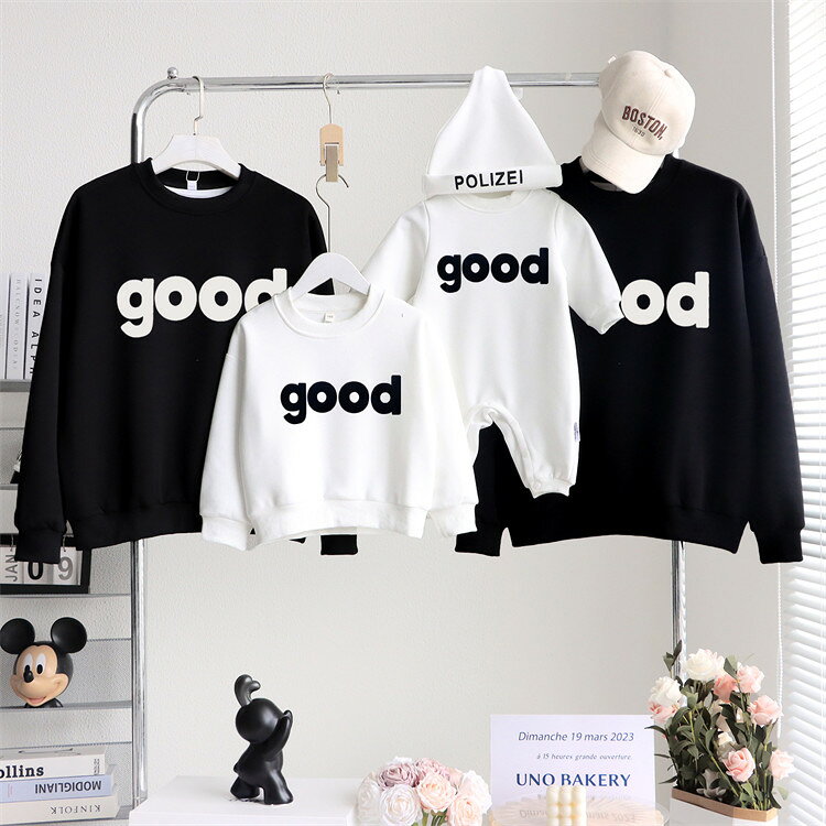 親子 ペアルック 赤ちゃん トレーナー 裏起毛 親子 ペアルック 綿 親子ペアルック 長袖 秋 冬 トップス..