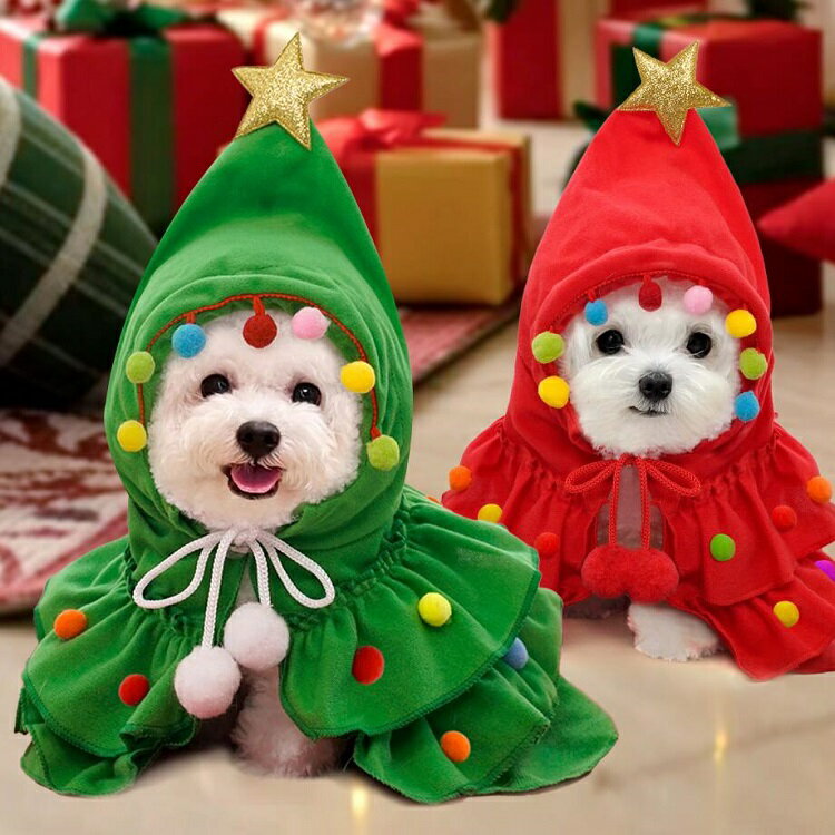 クリスマスマント 犬服 サンタ マント クリスマス 犬 服 マント ペット 服 コスプレ コート 子犬 衣装 ..