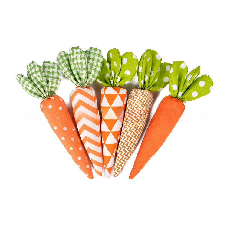 イースター 不織布 ニンジン 人参 装飾用品 9色 チェック柄 復活祭 イースターお祝い パーティー イベ..