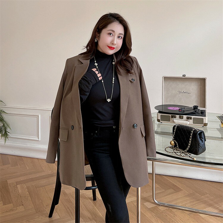 乐天商城 - ジャケット レディース カジュアル スーツ ビジネス 大きいサイズ かっこいい 体型カバー ジャケット 女性 ママスーツ フォーマル 20代 30代 40代 ぽっちゃり プラスサイズ ゆったり セレモニー 入園式 卒業式 仕事 新学期 入学式 面接 長袖 オールシーズ