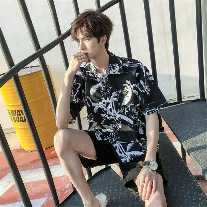 乐天商城 - アロハシャツ メンズ 夏 半袖シャツ 大きいサイズ tシャツ おしゃれ カジュアルシャツ 総柄シャツ 薄手 夏服 トップス ビーチシャツ ハワイアン リゾート 花柄 植物 旅行 沖縄 夏用 夏 コーデ 父の日