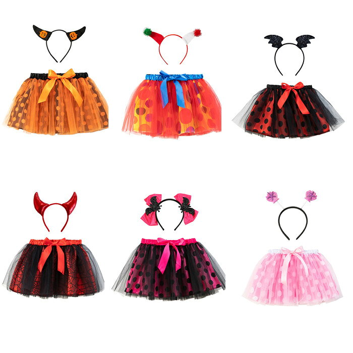商品情報商品名ハロウィン 衣装 子供 女の子 チュチュスカート コスチューム スカート カチューシャ 2点セット 仮装 イベント 悪魔 ピエロ コスプレ カラフル TUTUスカート ふんわり広がる 28色サイズS M LS ウエスト46　着丈24M ウエスト50　着丈28L ウエスト54　着丈30素材ポリエステルご注意色注意書き モニター発色の具合により色合いが異なる場合がございますサイズ注意書き サイズ表記には多少の誤差(1～3cm程度)が生じる場合がございます製造注意書き 機械による生産の為、生地の継ぎ目の若干のズレやほつれなど、形やサイズに多少の誤差が生じる場合がございますハロウィン 衣装 子供 女の子 チュチュスカート コスチューム スカート カチューシャ 2点セット 仮装 イベント 悪魔 ピエロ コスプレ カラフル TUTUスカート ふんわり広がる 28色 ハロウィン 衣装 子供 女の子 チュチュスカート コスチューム スカート カチューシャ 2点セット 仮装 イベント 悪魔 ピエロ コスプレ カラフル 5