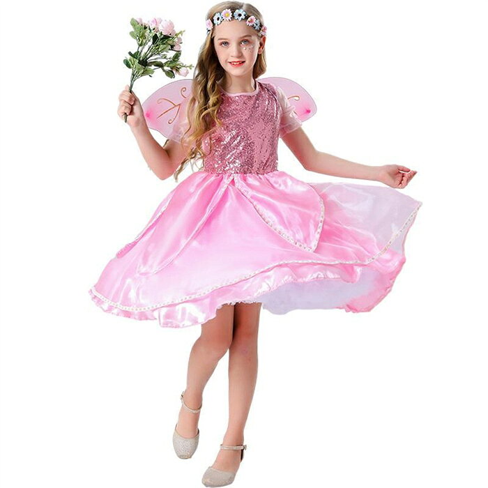 商品情報商品名ハロウィン コスプレ プリンセス お姫様 可愛い姫 童話 舞台衣装 ワンピース 舞台劇 女の子 キッズ 文化祭 忘年会 演出服 コスチューム コスプレ衣装 仮装 二次会 衣装 仮装 お姫様 ドレス ハロウィーン クリスマス パーティーカラーピンクサイズ120 130 140 150セット内容2点セット(ワンピース+翼)素材ポリエステルご注意色注意書き モニター発色の具合により色合いが異なる場合がございますサイズ注意書き サイズ表記には多少の誤差(1～3cm程度)が生じる場合がございます製造注意書き 機械による生産の為、生地の継ぎ目の若干のズレやほつれなど、形やサイズに多少の誤差が生じる場合がございますハロウィン コスプレ プリンセス お姫様 可愛い姫 童話 舞台衣装 ワンピース 舞台劇 女の子 キッズ 文化祭 忘年会 演出服 コスチューム コスプレ衣装 仮装 二次会 衣装 仮装 お姫様 ドレス ハロウィーン クリスマス パーティー ハロウィン コスプレ プリンセス お姫様 可愛い姫 童話 舞台衣装 ワンピース 舞台劇 女の子 キッズ 文化祭 忘年会 演出服 コスチューム コスプレ衣装 仮装 5