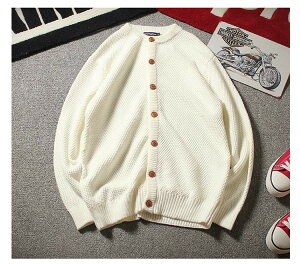 ニットカーディガン メンズ ニット カーディガン カーデ 長袖 無地 ショート丈 秋物 秋服 韓国風 カジュアル おしゃれ ファッション スタイリッシュ フィット 長袖ニット 長袖カーディガン カーディガン ニット メンズ